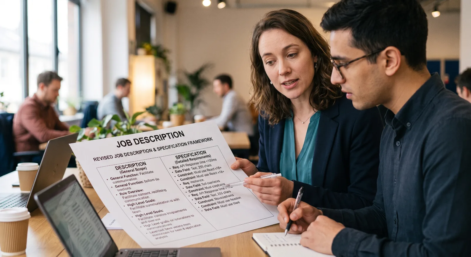 Job description vs job specification comparison guide 2026 with examples and key differences table